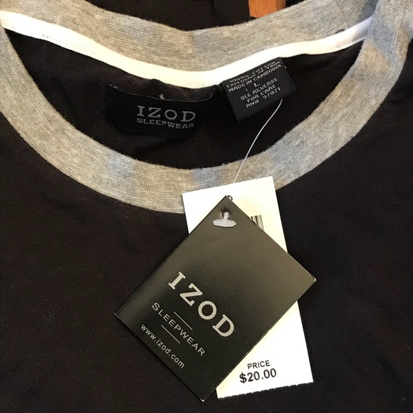 Soft and comfortable Men’s Izod sleep tee - Picture 4 of 5